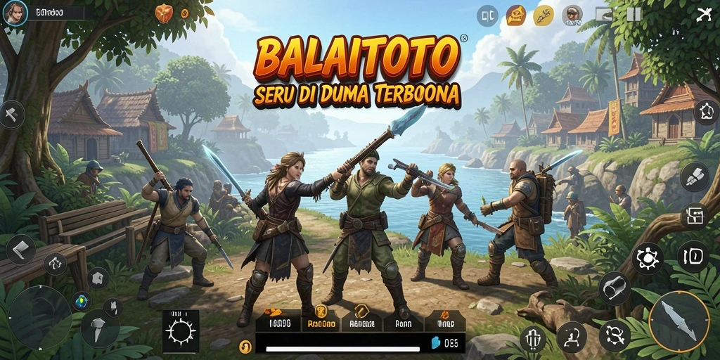 Screenshot BALAITOTO menampilkan petualangan seru di dunia terbuka.