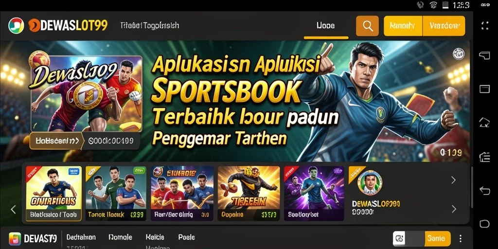 Screenshot DEWASLOT99 menampilkan gameplay taruhan olahraga yang menarik.