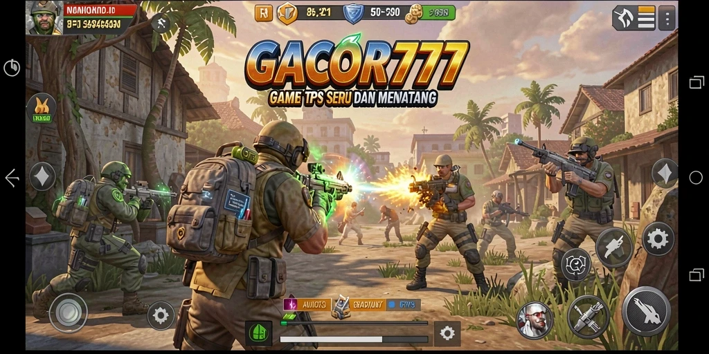 Screenshot gameplay GACOR777 yang menunjukkan aksi tembak-menembak yang seru.