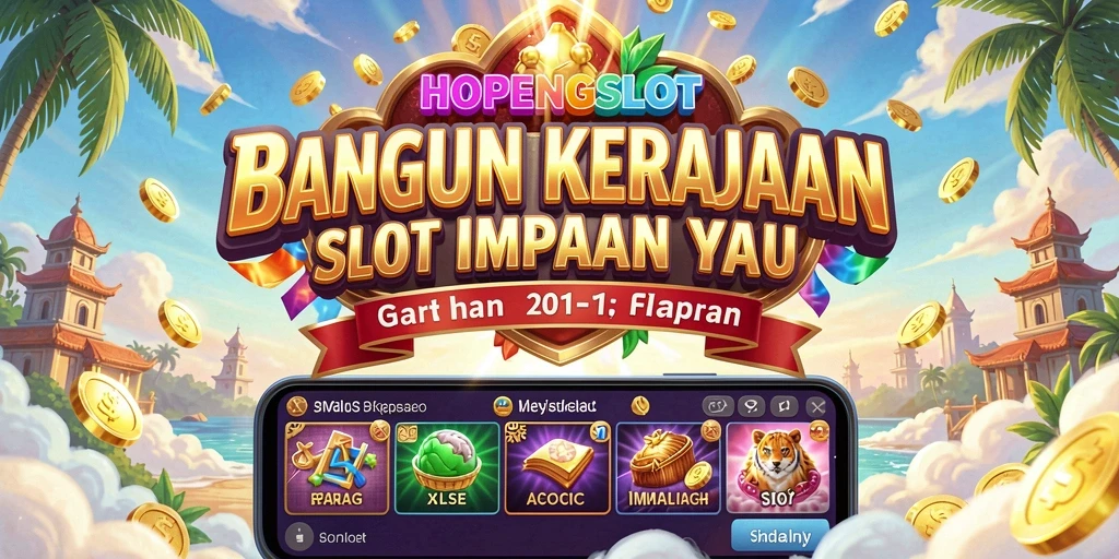 Tampilan gameplay HOPENGSLOT dengan mesin slot yang mengesankan.