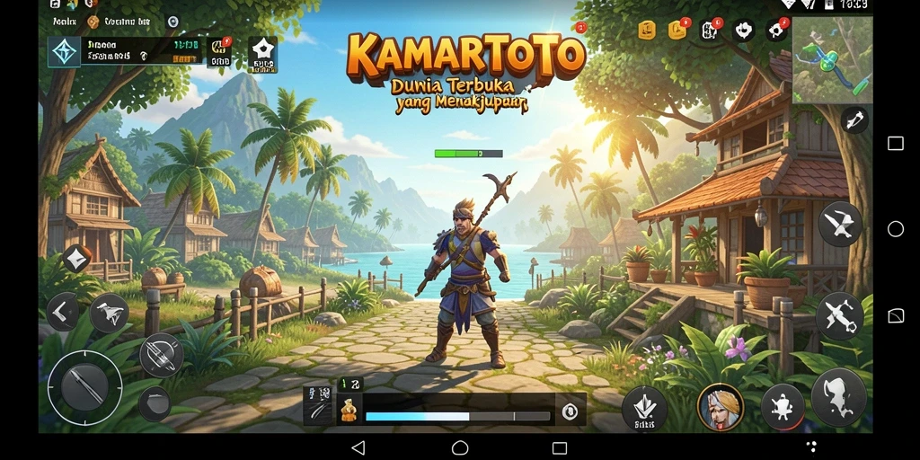 Tangkapan layar menampilkan gameplay Open World di KAMARTOTO.
