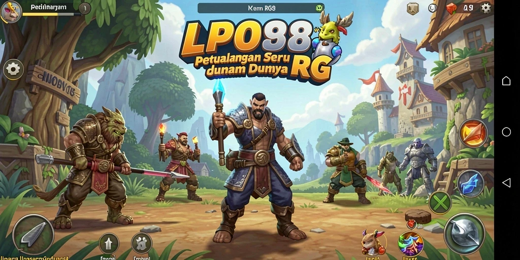 Tangkapan layar menunjukkan aksi mendebarkan dalam gameplay RPG LPO88.
