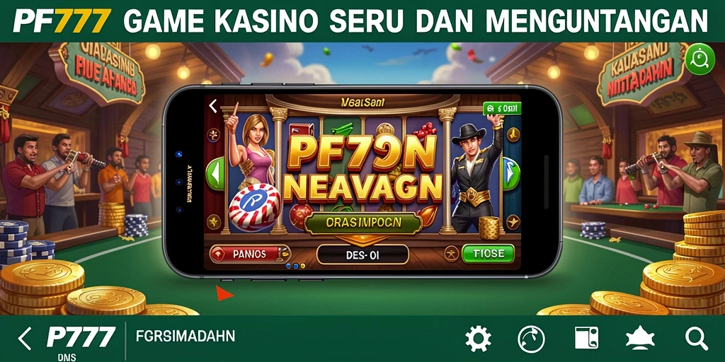 Screenshot PF777 menampilkan gameplay Kasino yang mendebarkan dan interaktif.