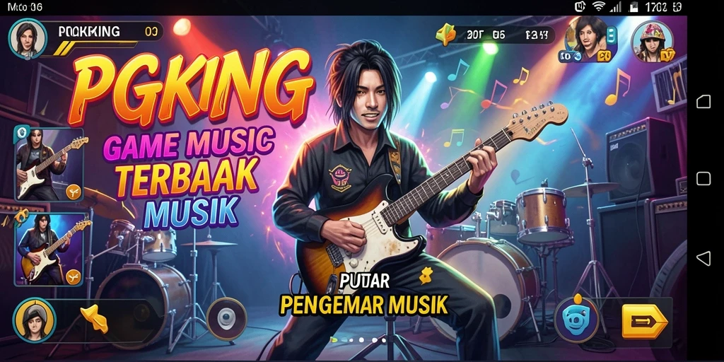 Gameplay PGKING yang menarik dan penuh energi di layar.