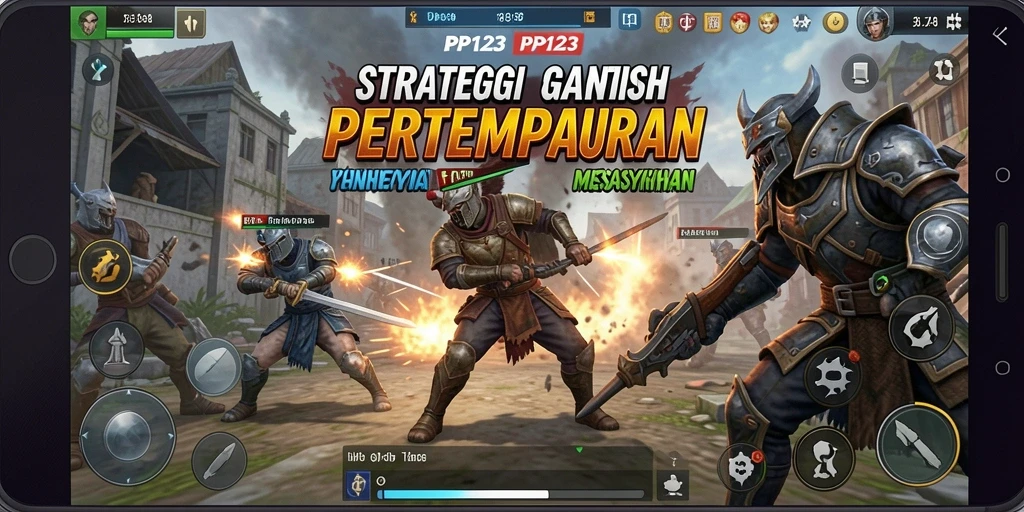 Tampilan gameplay PP123 yang penuh strategi dan aksi seru.