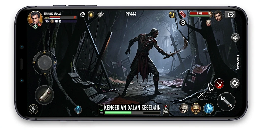 Gameplay PP444 yang mencekam dan penuh ketegangan.