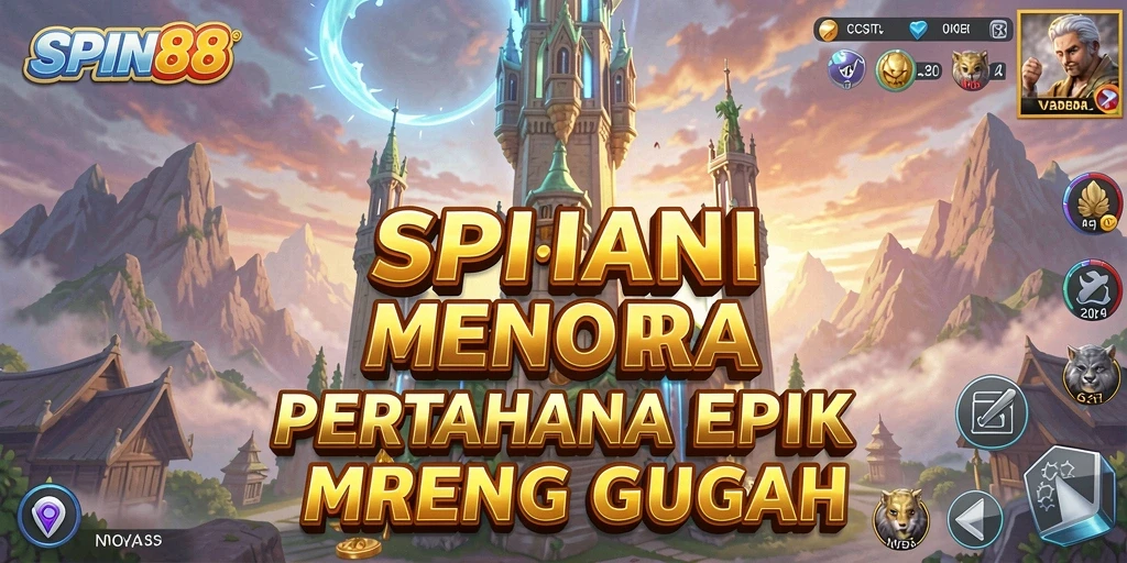 Tangkapan layar gameplay SPIN88 yang menampilkan pertahanan menara yang strategis.