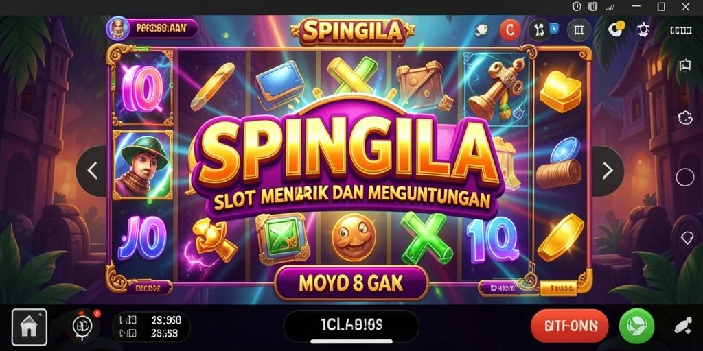 Screenshot gameplay SPINGILA yang menampilkan aksi seru slot.