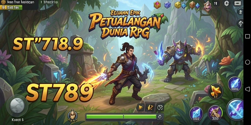 Screenshot ST789 menampilkan aksi pertarungan yang dinamis dalam dunia RPG.