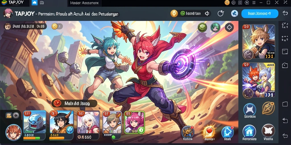 Gameplay seru TAPJOY dengan aksi karakter Anime yang memukau.