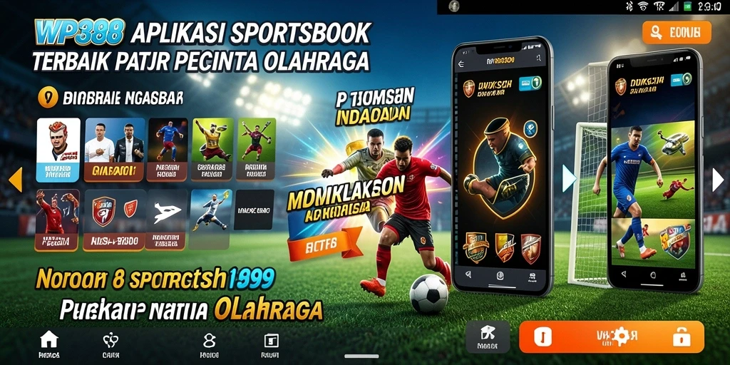 Screenshot WP888 menampilkan antarmuka taruhan olahraga yang menarik.